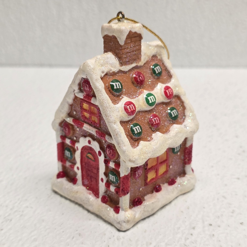 M&M Mars 2009 Gingerbread House Christmas Ornament